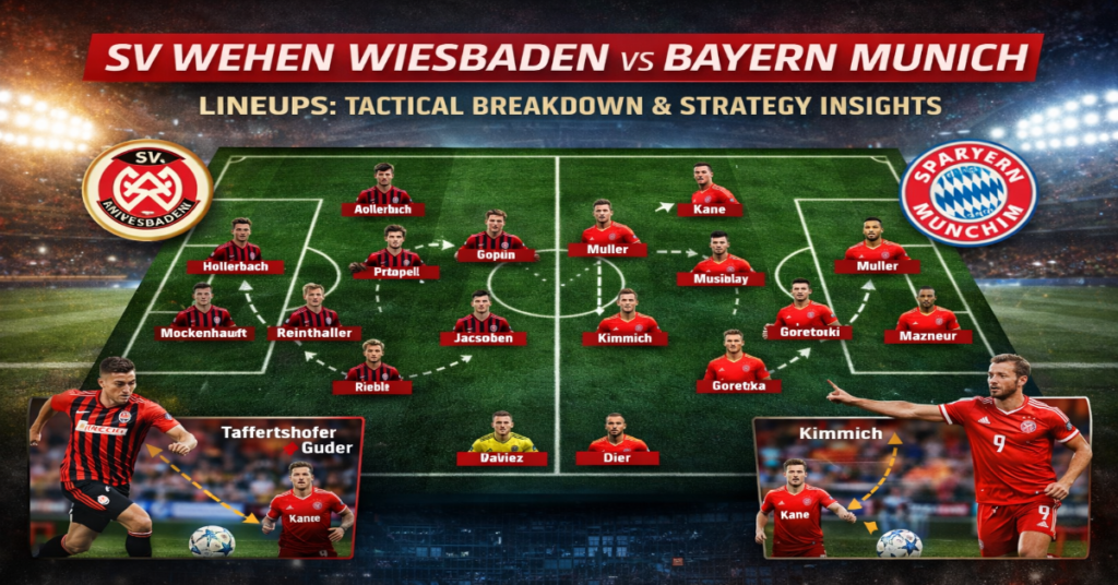 SV Wehen Wiesbaden vs Bayern Munich Lineups