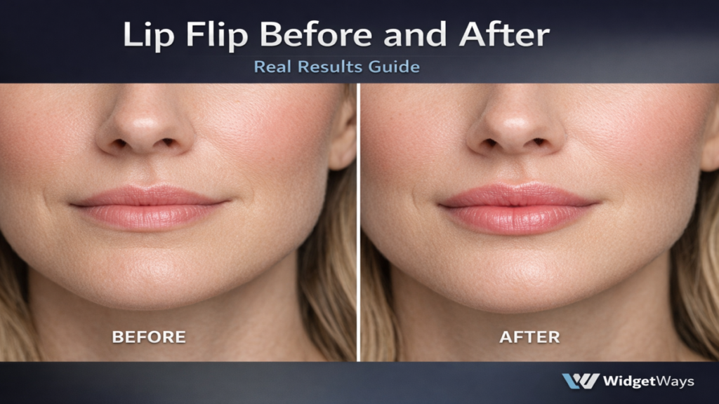 Lip Flip Before and After