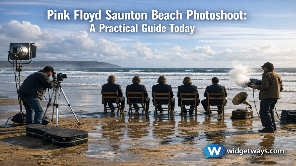 Pink Floyd Saunton Beach Photoshoot