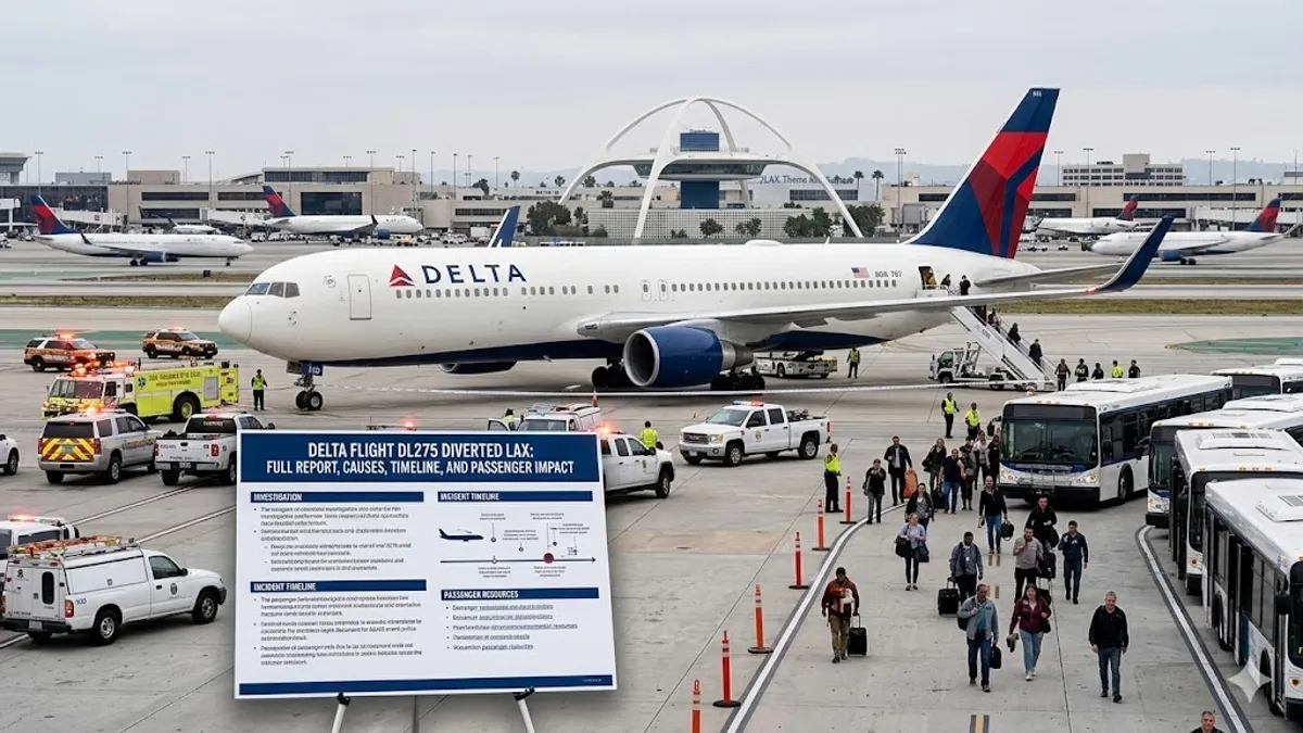 Delta Flight DL275 Diverted LAX